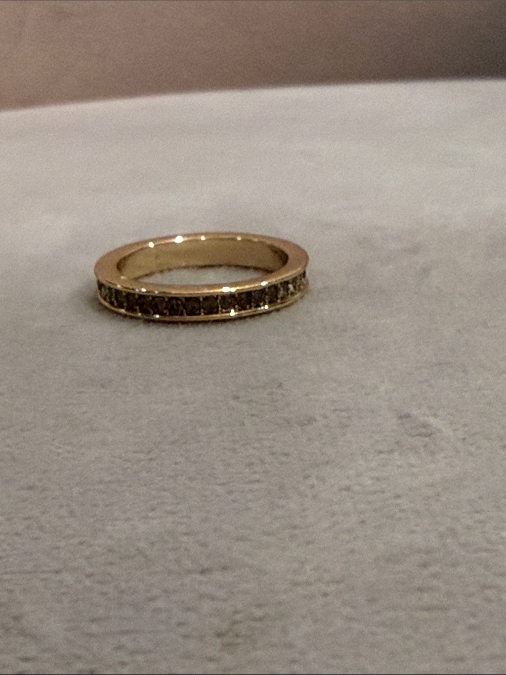 Gold Crystal Eternity Band - Women Jewelry